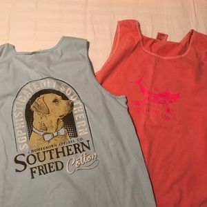 Bundle 2 comfort color tanks size L